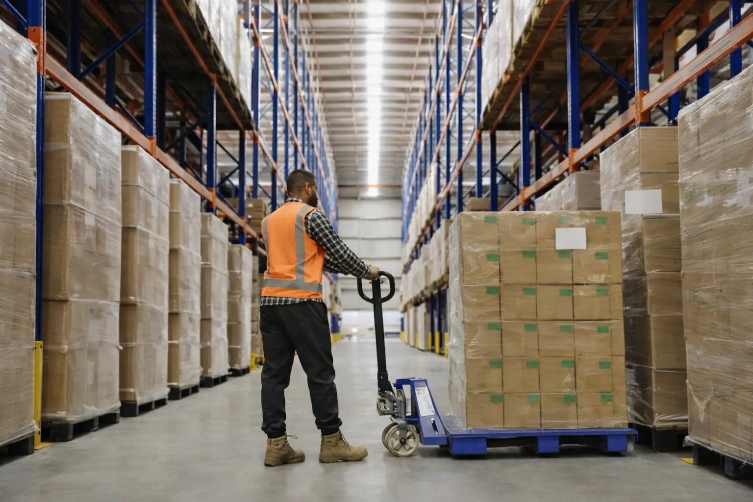 Preparación de pedidos picking en bodega logística Santiago
